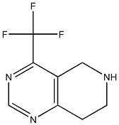 5,6,7,8-TETRAHYDRO-4-(TRIFLUOROMETHYL)PYRIDO-[4,3-D]-PYRIMIDINE 结构式