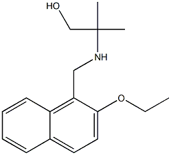 2-(((2-ETHOXY-1-NAPHTHYL)METHYL)AMINO)-2-METHYLPROPAN-1-OL 结构式