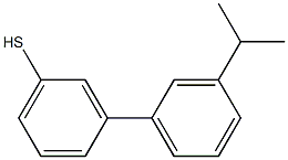 3-(3-ISOPROPYLPHENYL)THIOPHENOL 结构式