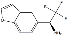 (1S)-1-BENZO[B]FURAN-5-YL-2,2,2-TRIFLUOROETHYLAMINE 结构式