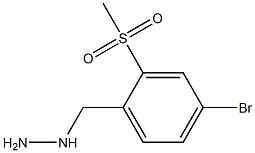 (4-Bromo-2-methylsulfonyl-benzyl)-hydrazine 结构式