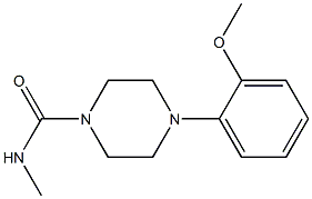 1-(METHYLAMINOCARBONYL)-4-(2-METHOXYPHENYL)PIPERAZINE 结构式