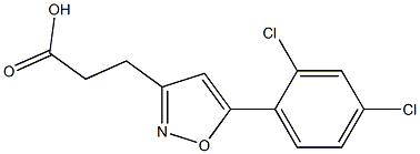 3-(5-(2,4-DICHLOROPHENYL)ISOXAZOL-3-YL)PROPANOIC ACID 结构式