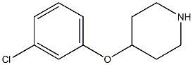 4-3-氯苯氧基哌啶 结构式