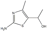 1-(2-AMINO-4-METHYL-1,3-THIAZOL-5-YL)ETHANOL 结构式