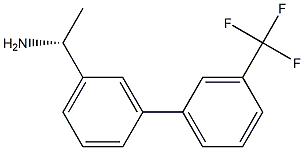 (1R)-1-(3-[3-(TRIFLUOROMETHYL)PHENYL]PHENYL)ETHYLAMINE 结构式
