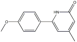 6-(4-METHOXYPHENYL)-4-METHYLPYRIDIN-2(1H)-ONE 结构式
