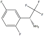 (1R)-1-(2,5-DIFLUOROPHENYL)-2,2,2-TRIFLUOROETHYLAMINE 结构式