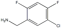5-CHLORO-2,4-DIFLUOROBENZYL AMINE 结构式
