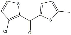 3-CHLORO-2-(5-METHYL-2-THENOYL)THIOPHENE 结构式