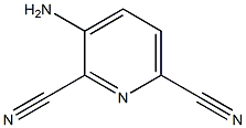 3-AMINOPYRIDINE-2,6-DICARBONITRILE 结构式