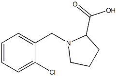 1-(2-CHLOROBENZYL)PYRROLIDINE-2-CARBOXYLIC ACID 结构式