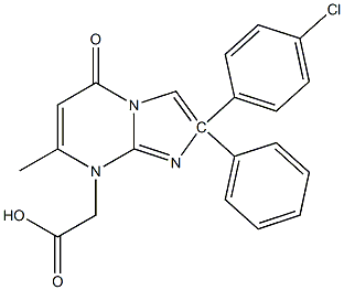 2-(4-氯苯基)-7-甲基-5-氧-2-苯基-5H咪唑,1,2 结构式