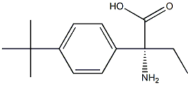 (2R)-2-AMINO-2-[4-(TERT-BUTYL)PHENYL]BUTANOIC ACID 结构式
