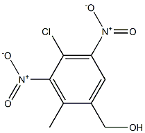 (4-Chloro-2-methyl-3,5-dinitrophenyl)methanol 结构式