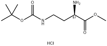 H-D-DAB(BOC)-OME.HCL 结构式