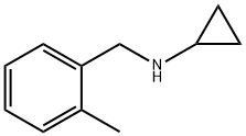 N-[(2-甲基苯基)甲基]环丙胺 结构式