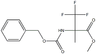 METHYL 2-([(BENZYLOXY)CARBONYL]AMINO)-3,3,3-TRIFLUORO-2-METHYLPROPANOATE 结构式