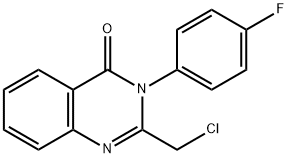 2-(氯甲基)-3-(4-氟苯基)喹唑啉-4(3H)-酮 结构式