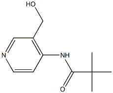 N-(3-HYDROXYMETHYL-PYRIDIN-4-YL)-2,2-DIMETHYL-PROPIONAMIDE 结构式