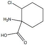 1-AMINO-2-CHLOROCYCLOHEXANECARBOXYLIC ACID 结构式