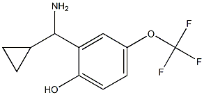 2-((1R)AMINOCYCLOPROPYLMETHYL)-4-(TRIFLUOROMETHOXY)PHENOL 结构式