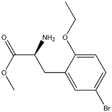 METHYL (2S)-2-AMINO-3-(5-BROMO-2-ETHOXYPHENYL)PROPANOATE 结构式