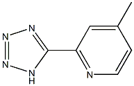 4-METHYL-2-(1H-TETRAZOL-5-YL)PYRIDINE 结构式