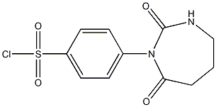 4-(2,7-DIOXO-[1,3]DIAZEPAN-1-YL)-BENZENESULFONYL CHLORIDE 结构式