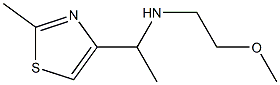 (2-METHOXY-ETHYL)-[1-(2-METHYL-THIAZOL-4-YL)-ETHYL]-AMINE 结构式