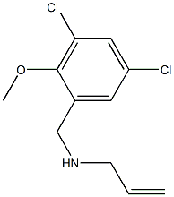 N-(3,5-DICHLORO-2-METHOXYBENZYL)PROP-2-EN-1-AMINE 结构式