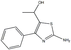 1-(2-AMINO-4-PHENYL-1,3-THIAZOL-5-YL)ETHANOL 结构式