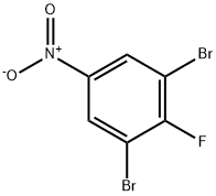 1,3-二溴-2-氟-5-硝基苯 结构式