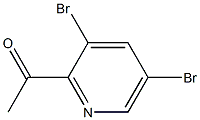 1-(3,5-DIBROMO-PYRIDIN-2-YL)-ETHANONE 结构式