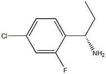 (1S)-1-(4-CHLORO-2-FLUOROPHENYL)PROPYLAMINE 结构式