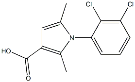 1-(2,3-DICHLOROPHENYL)-2,5-DIMETHYL-1H-PYRROLE-3-CARBOXYLIC ACID 结构式