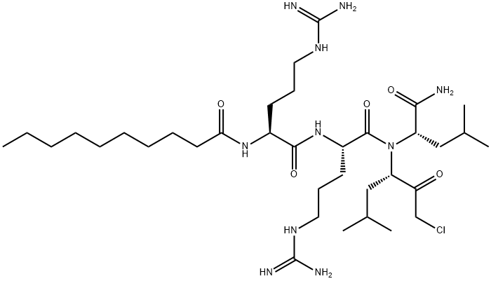 DECANOYL-ARG-ARG-LEU-LEU-CHLOROMETHYLKETONE 结构式