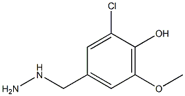 3-CHLORO-4-HYDROXY-5-METHOXY-BENZYL-HYDRAZINE 结构式