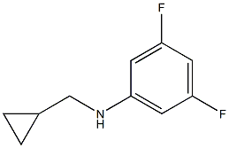 (1R)(3,5-DIFLUOROPHENYL)CYCLOPROPYLMETHYLAMINE 结构式