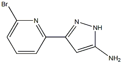 5-(6-Bromo-pyridin-2-yl)-2H-pyrazol-3-ylamine 结构式