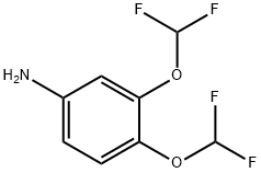 3,4-双(二氟甲氧基)苯胺 结构式