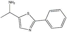 1-(2-PHENYL-THIAZOL-5-YL)-ETHYLAMINE 结构式