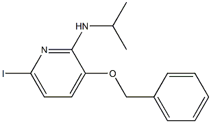 (3-BENZYLOXY-6-IODO-PYRIDIN-2-YL)-ISOPROPYL-AMINE 结构式