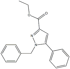 ETHYL 1-BENZYL-5-PHENYL-1H-PYRAZOLE-3-CARBOXYLATE 结构式