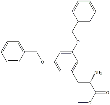 METHYL (2S)-2-AMINO-3-[3,5-BIS(PHENYLMETHOXY)PHENYL]PROPANOATE 结构式