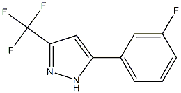 5-(3-FLUOROPHENYL)-3-(TRIFLUOROMETHYL)PYRAZOLE 结构式