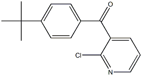 2-CHLORO-3-(4-TERT-BUTYLBENZOYL)PYRIDINE 结构式