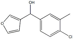 4-CHLORO-3-METHYLPHENYL-(3-FURYL)METHANOL 结构式