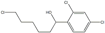 6-CHLORO-1-(2,4-DICHLOROPHENYL)-1-HEXANOL 结构式