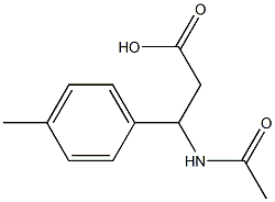 3-Acetylamino-3-p-tolyl-propionic acid 结构式